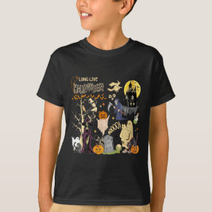 T-shirt Femmes Vive Halloween Chat Noir Sorcière Empoisonn