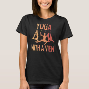 T-shirt Femmes volant Yoga Humour de yoga aérien