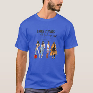 T-shirt Femmes Vols De Capture Pas Sentiments Femmes Noire