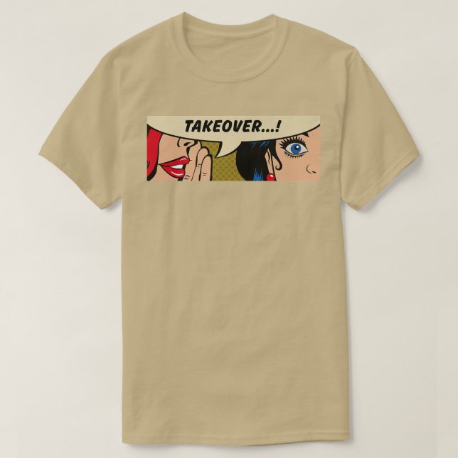 T-shirt Femmes WhisperingTakeoverFeminismComic Pop Art 639 (Design devant)