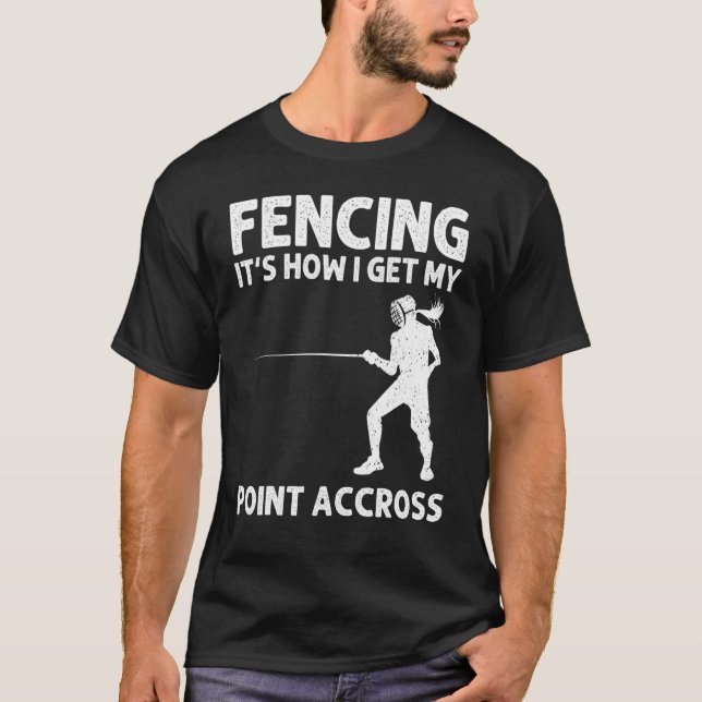 T-shirt Fencing For Men Women Fencer Sword Sports (Devant)