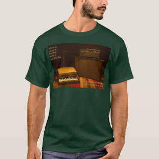T-shirt Fender Rhodes Basse et Amp avec citation