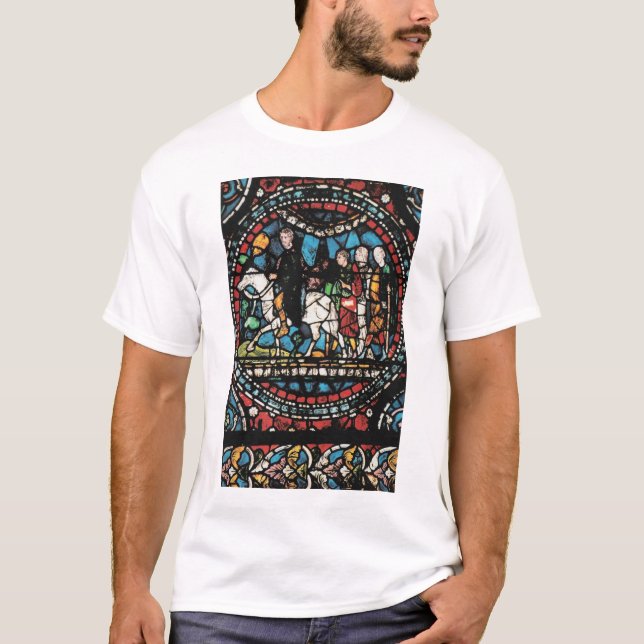 T-shirt Fenêtre en verre teinté de Cantorbéry (Devant)