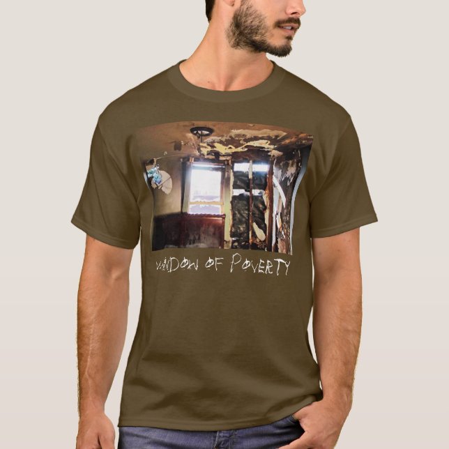 T-shirt fenêtre sur la pauvreté (Devant)