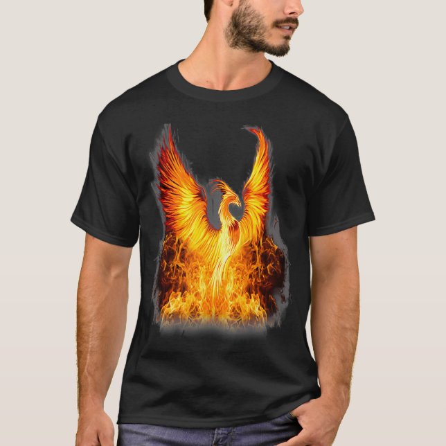 T-shirt Fénix de feu de Phoenix (2) (Devant)