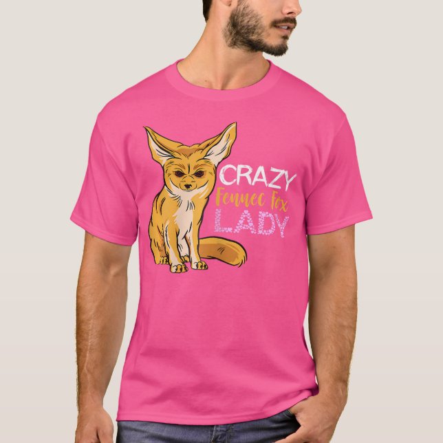 T-shirt Fennec Fox Annoyed Lady Desert Animal Fennec Fox L (Devant)