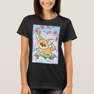 T-shirt Fennec Fox Cherry Blossom Japonais Esthétique 1