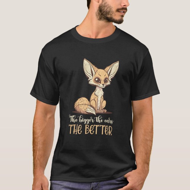 T-shirt Fennec Fox Ears mignonne Fennec Fox Lover Animal a (Devant)