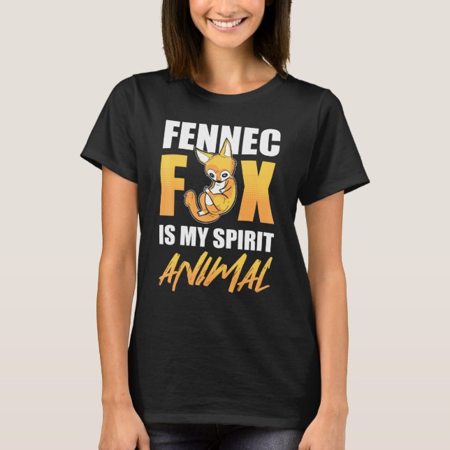 T-shirt Fennec Fox est mon esprit animal désert Fox Vulpas (Devant)
