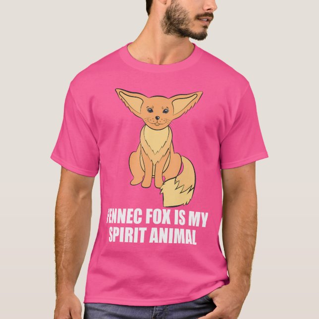 T-shirt Fennec Fox Est Mon Esprit Animal Foxes Lover (Devant)