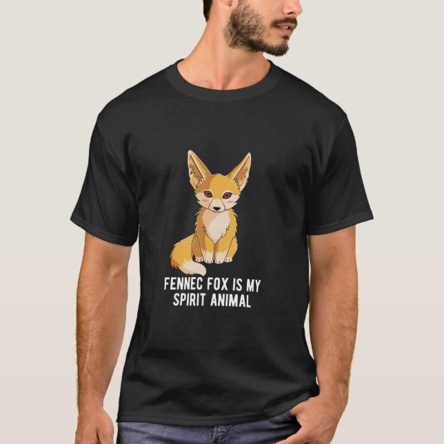T-shirt Fennec Fox est mon esprit Animal Shirt Foxes Lover (Devant)