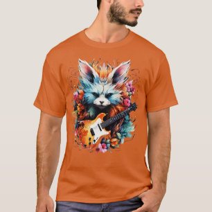 T-shirt Fennec Fox Jouer de la guitare