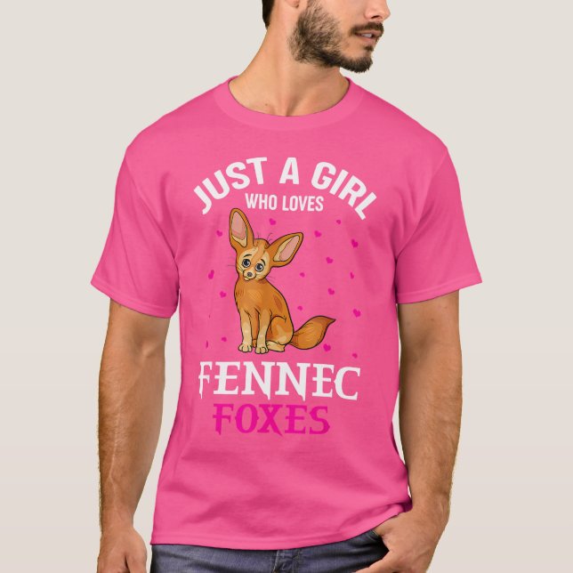 T-shirt Fennec Fox Juste Une Fille Qui Aime Fennec Foxes (Devant)