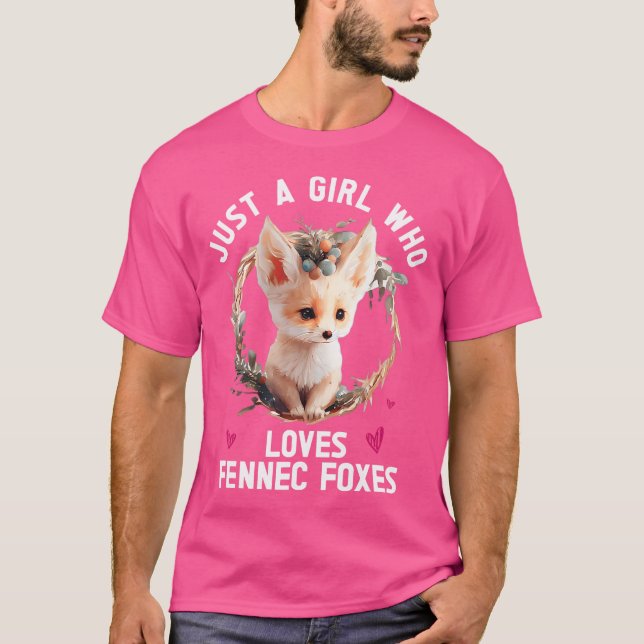T-shirt Fennec Fox mignonne Fennic Foxes Fenec Animal Fox  (Devant)