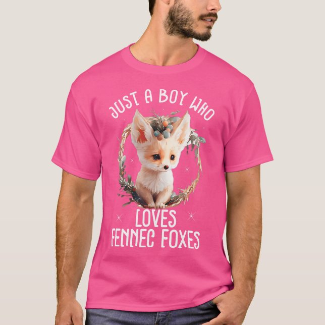 T-shirt Fennec Fox mignonne Fennic Foxes Fenec Animal Fox  (Devant)