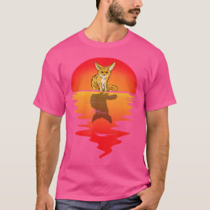 T-shirt Fennec Fox Sunset Ear Animal Fennec Fox Propriétai