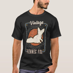 T-shirt Fennec Fox Vintage Retro Classic Animal Love 1