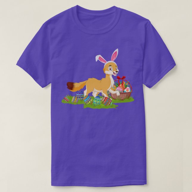 T-shirt Fennec Pour Pâques Oeuf Chasse Bunny Fennec Fo Eas (Design devant)