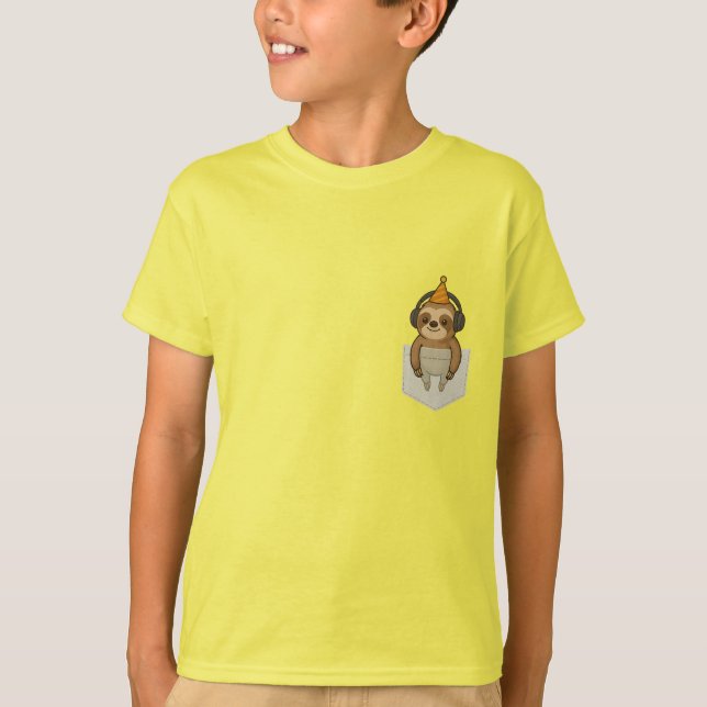 T-shirt Fente de partie de poche (Devant)