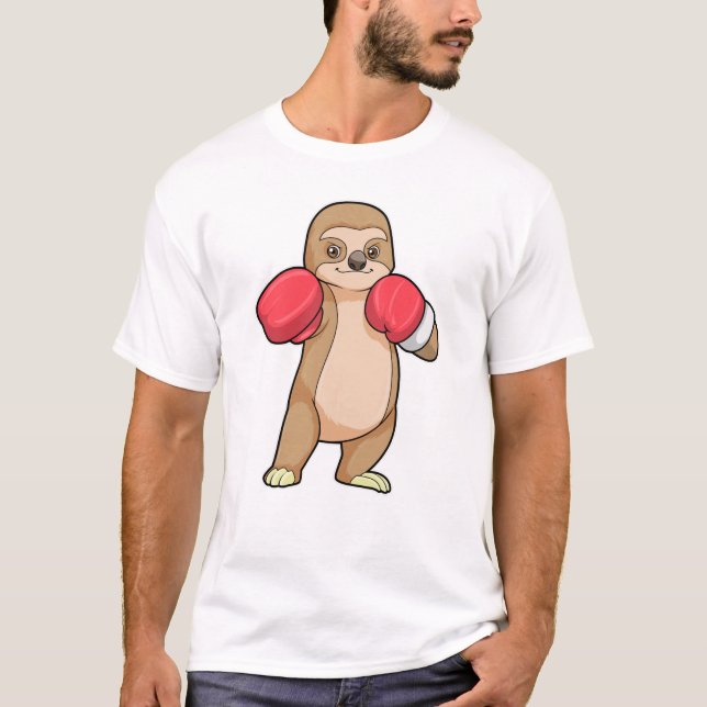 T-shirt Fente en boîte avec gants en boîte (Devant)