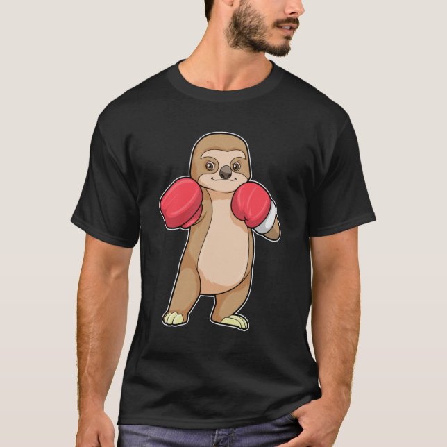 T-shirt Fente en boîte avec gants en boîte (Devant)