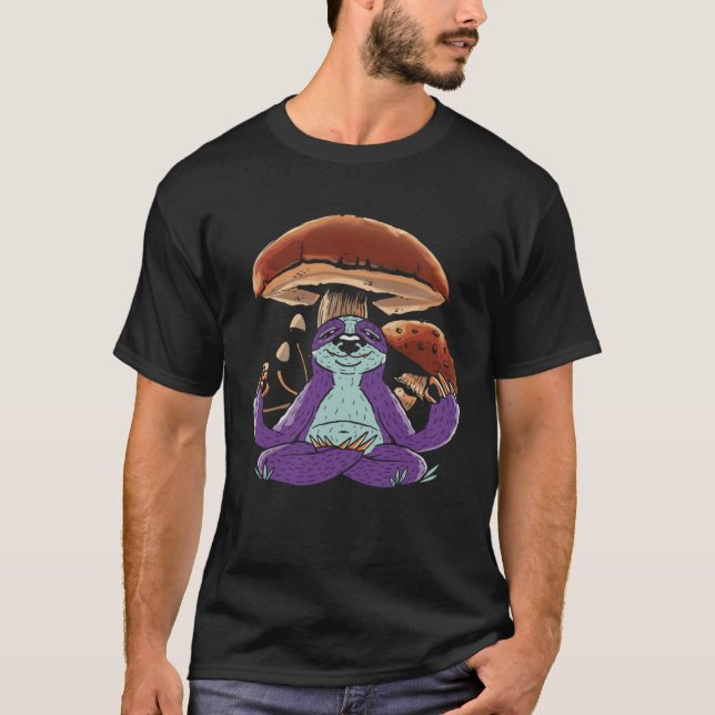 T-shirt Fente Et Champignons (Devant)