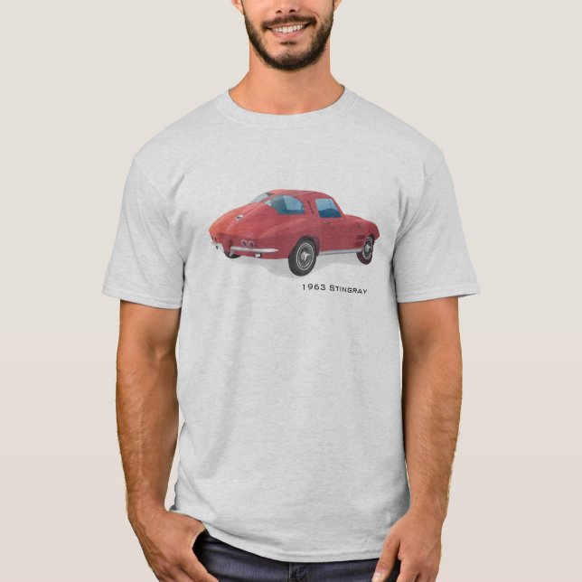 T-shirt Fente-fenêtre 1963 de Corvette (Devant)