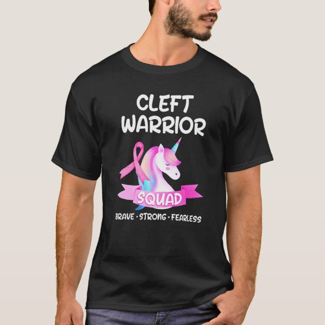 T-shirt Fente Labiale Guerrier Escouade Forte Conscience 4 (Devant)