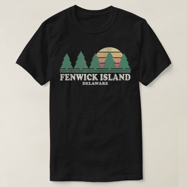 T-shirt Fenwick Island DE Vintage Throwback Tee Retro les  (Design devant)
