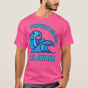 T-shirt Fenwick Island Delaware Pocket Wave Souvenir