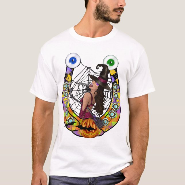 T-shirt Fer à cheval d'Halloween (Devant)