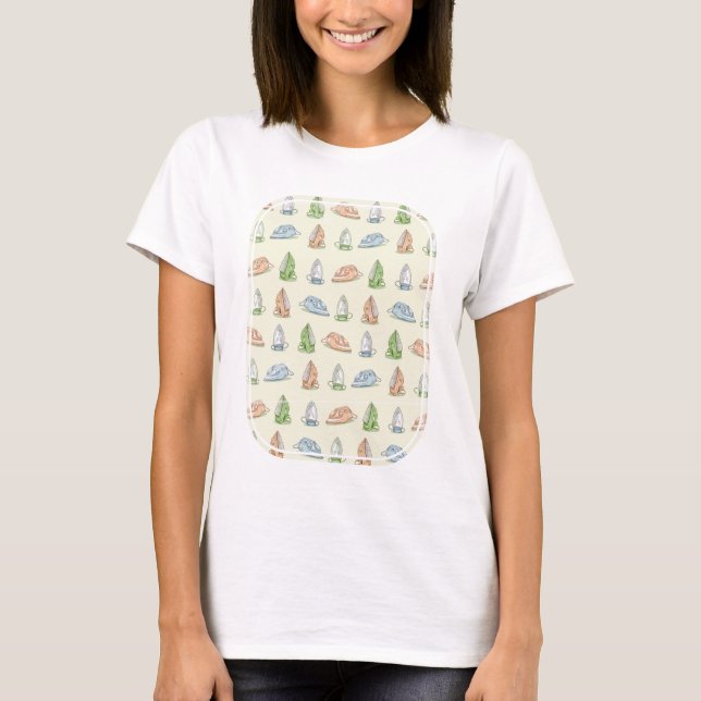 T-shirt Fer à repasser Lave-linge patten (Devant)