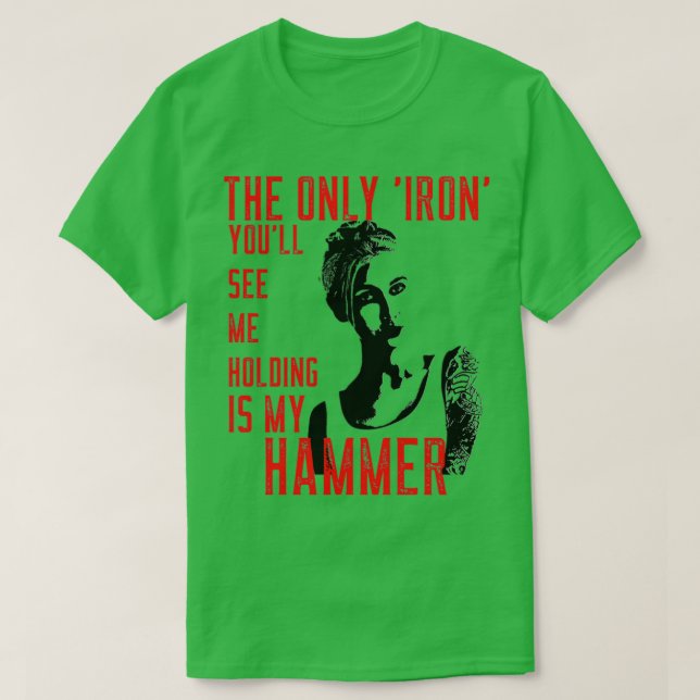 T-shirt Fer marteau forgeron femme T (Design devant)