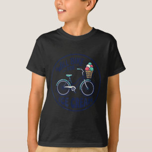 T-shirt Fera du vélo pour de la glace Mignonne bicyclette