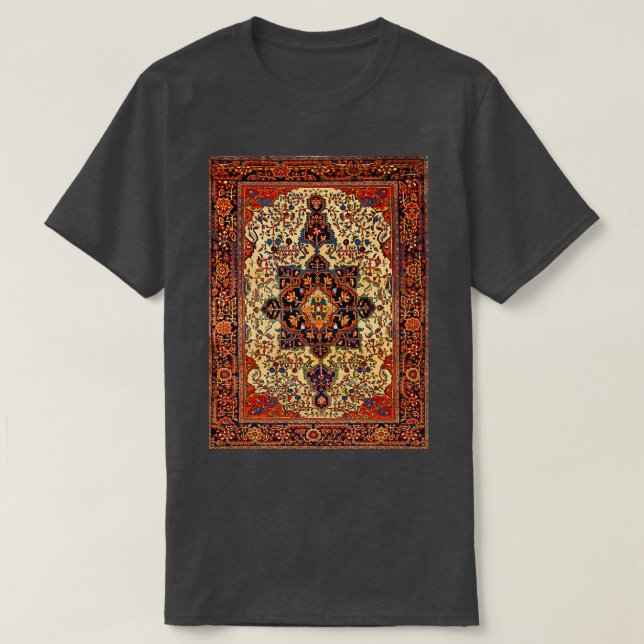 T-shirt Ferahan Sarouk Moquette Perse antique Impression (Design devant)