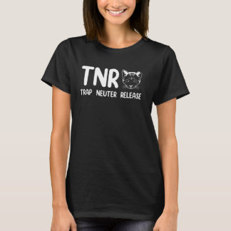 T-shirt Feral Cat TNR Trap Neuf Sensibilisation à la libér