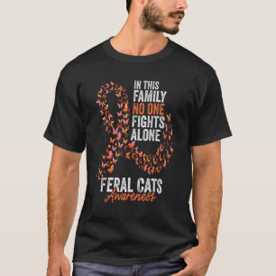 T-shirt Feral Cats Sensibilisation Mois Papillons Orange R