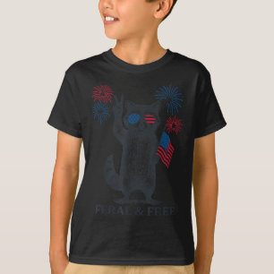 T-shirt Feral Et Gratuitement Funny Raccoon Feral Mais Gra