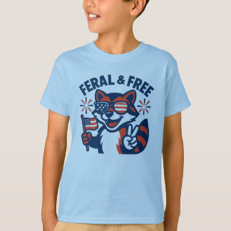 T-shirt Feral & Free - Enfants 4 juillet Chemise