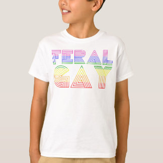 T-shirt Feral Gay LGBT Gay Bi Pan Trans Pride meme Arc en
