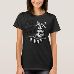 T-shirt Feral Girl été drôle mème mignonne mais Feral Racc
