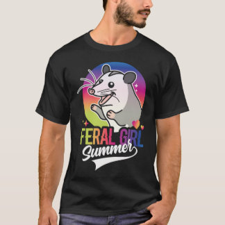 T-shirt Feral Girl été Opossum