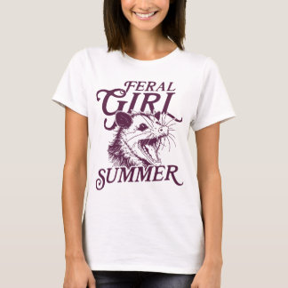T-shirt Feral Girl été Opossum