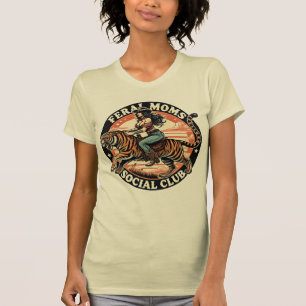T-shirt Feral Moms Social Club - Wild & Bold Western Art