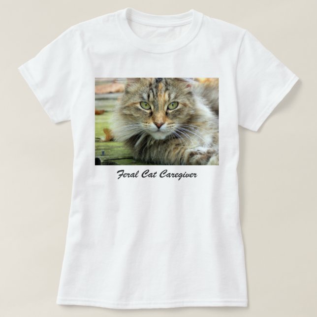 T-shirt Feral Tabby Chat T-Shrit (Design devant)