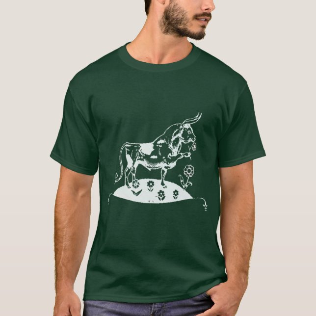 T-shirt Ferdinand le taureau garçon blanc (Devant)