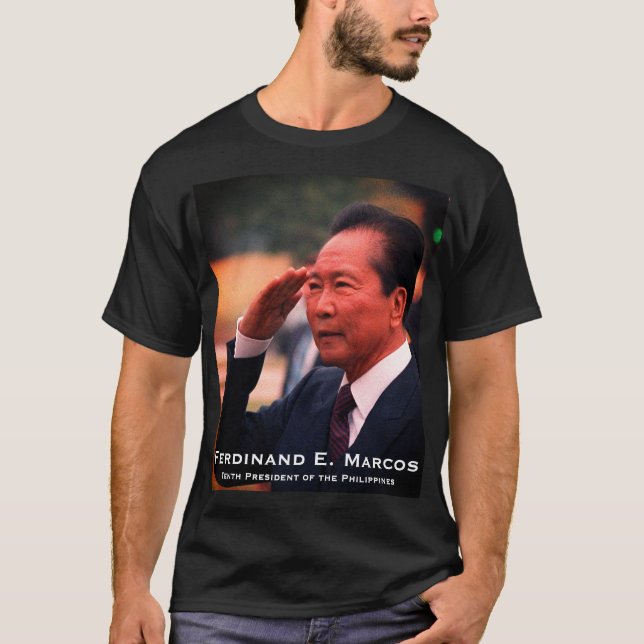 T-shirt Ferdinand Marcos, Dixième Président des Philippine (Devant)