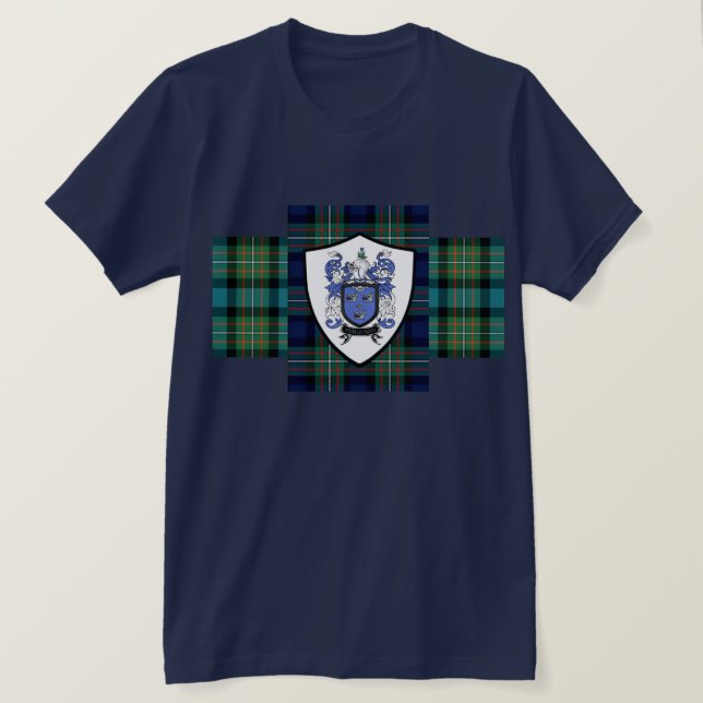 T-shirt Ferguson Clan tartan and shield t shirt (Design devant)