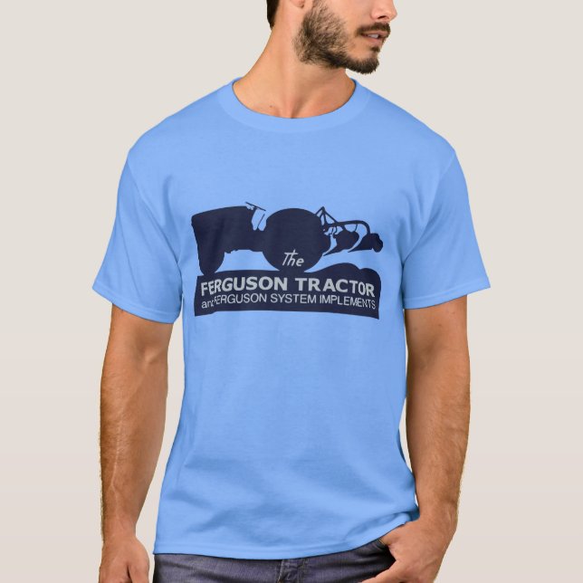 T-shirt Ferguson Tracteur Classe Randonnée Vintage Canard (Devant)
