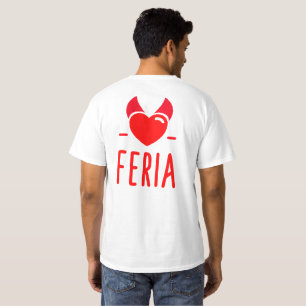 T-shirt Feria du Démon coeur humour fêtes